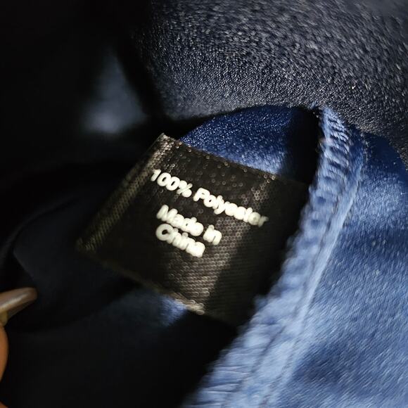 Lane Bryant Blue Peplum Sleeve Blouse with Back Tie Detail, Sz 14/16 - NWOT - Picture 7 of 8